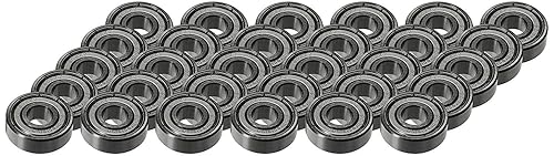 Miniatura 2 de Treinta (30) cojinetes de bolas miniatura, engrasados, protegidos, 608ZZ, de 8x22x7