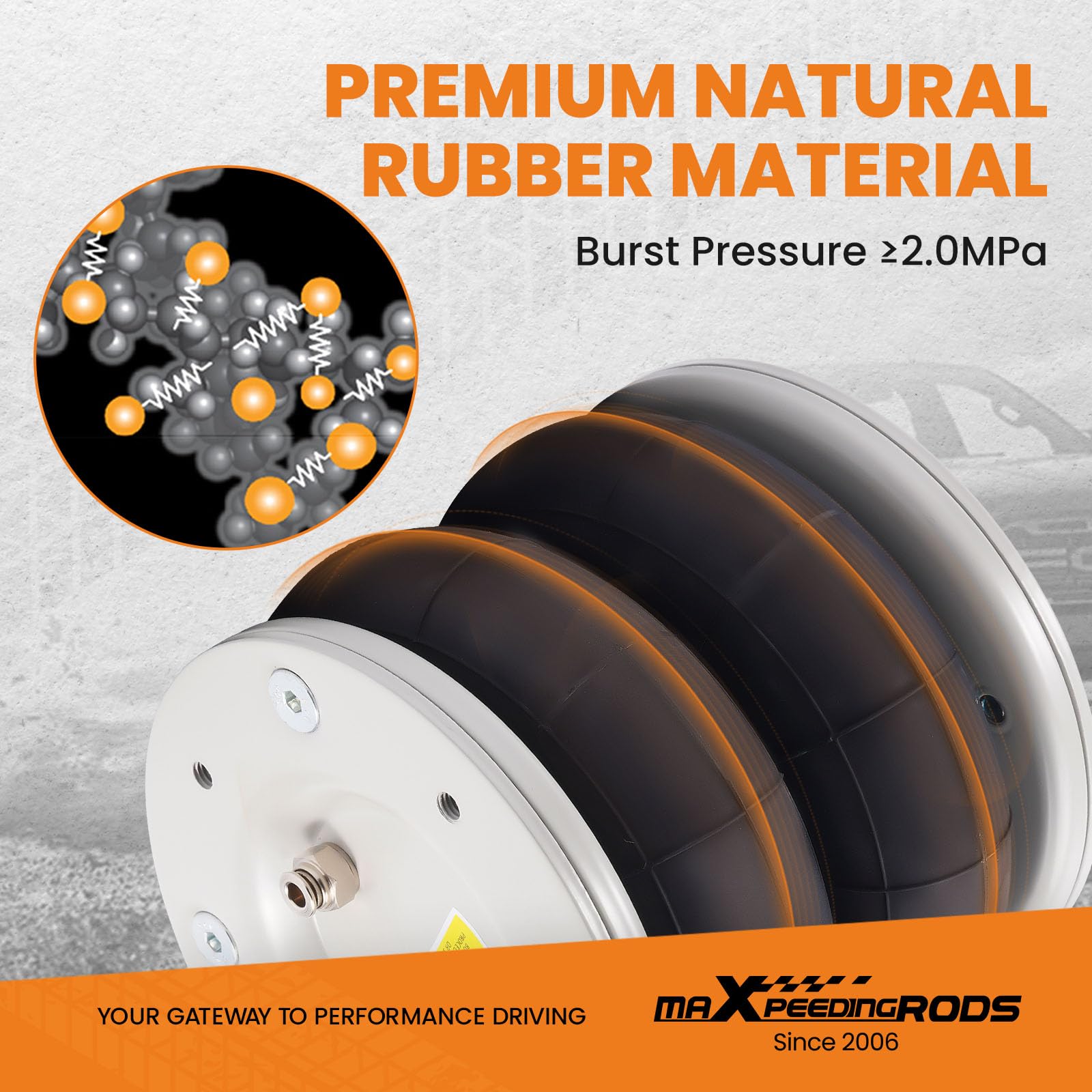 maXpeedingrods Suspension Pneumatique pour Ford Transit à Partir De 2001 à Propulsion ArrièRe Et Pneus JumeléS Fourgon Benne Camping Car Minibus 4000 Kg Compresseur 12 V