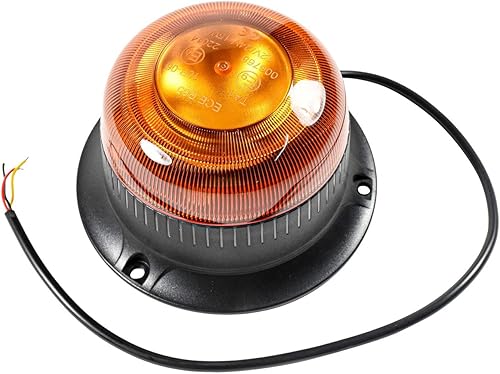Miniatura 3 de HQRP Amber Beacon intermitente precaución de seguridad de advertencia de seguridad LED montaje de tornillo luces LED de construcción estroboscópica