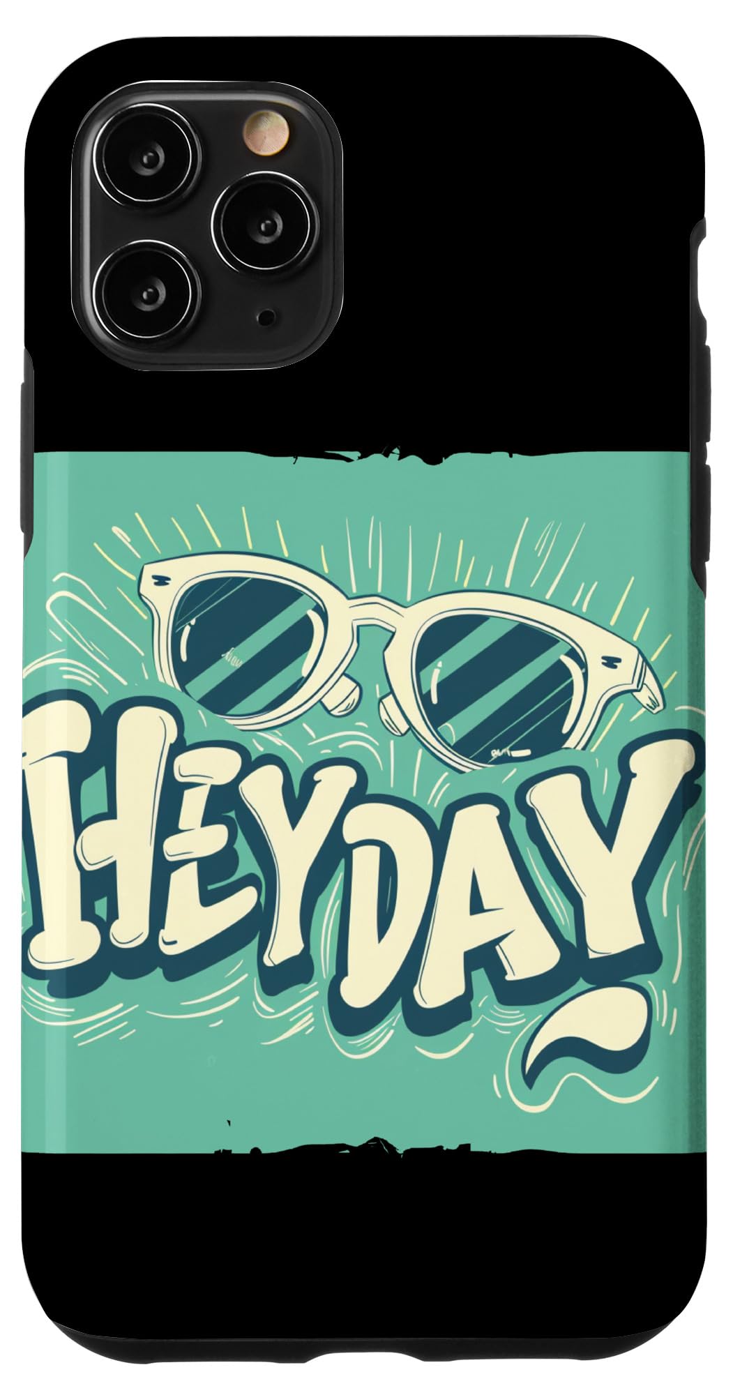 Amazon.com: iPhone 11 Pro Fun Heyday Sunglasses Costume Case : Cell Phones  & Accessories