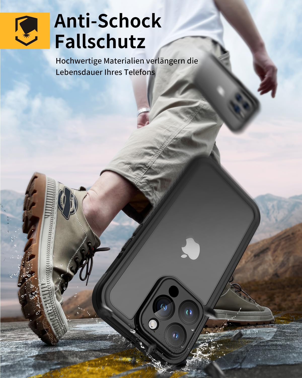 BDIG Wasserdichte Hülle Für IPhone 15 Pro – IP68 Schutz Mit Displayschutz, Stoßfest & MagSafe Kompatibel