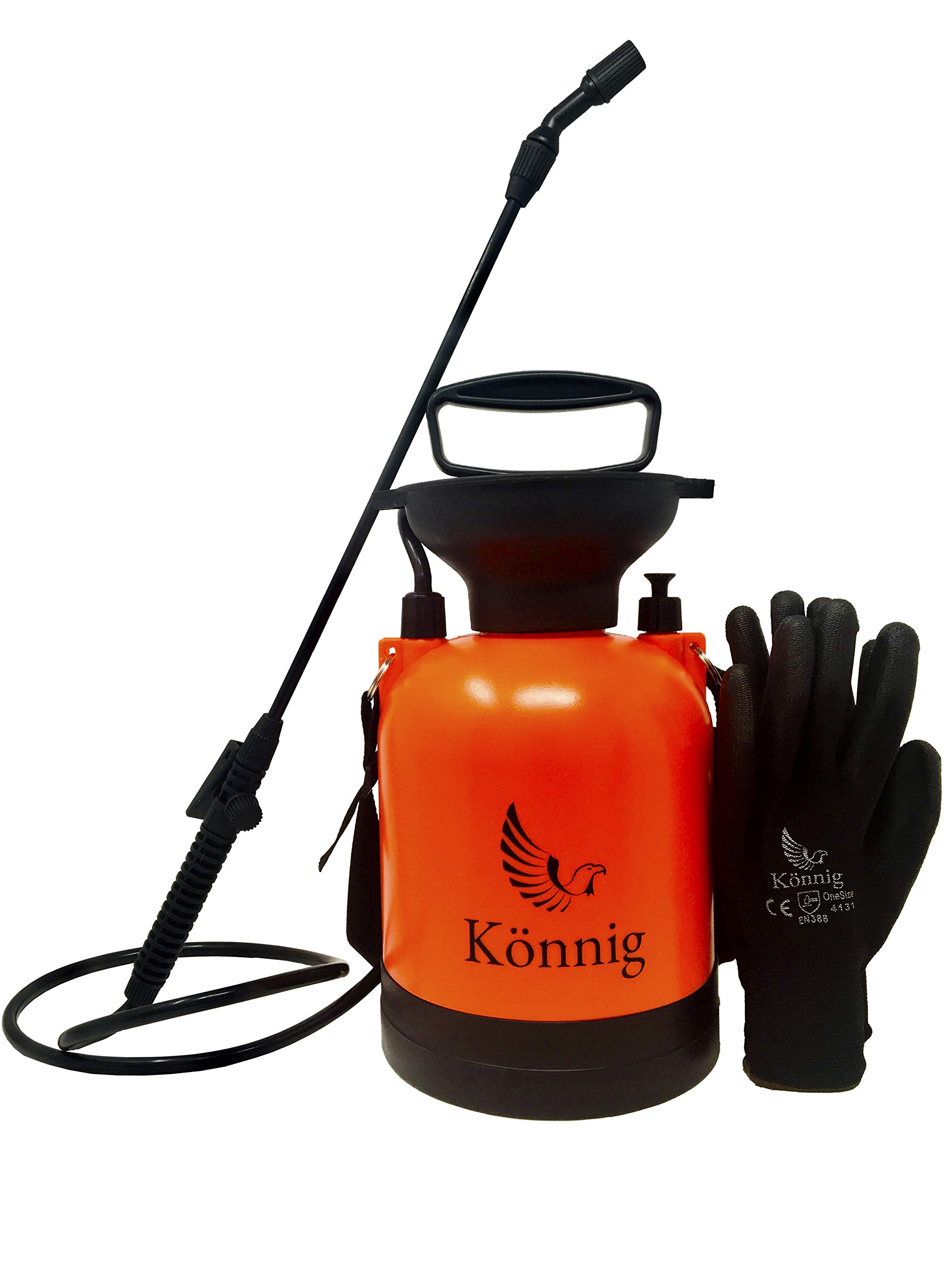 Photo 1 of 0.8 Gallon Lawn, Yard and Garden Weed Pressure Sprayer for Chemicals, Fertilizer, Herbicides and Pesticides with Free Pair of Garden Gloves