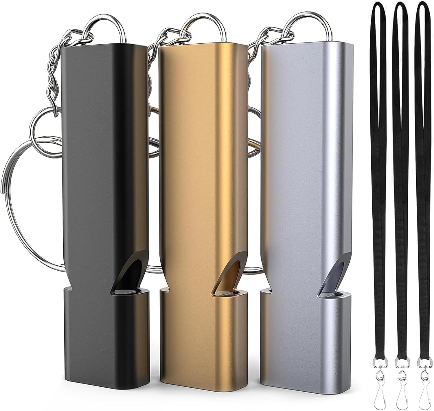 Emergency Whistles, 3-Pack Safety Survival Whistles with Lanyard Keychain, Emergency Survival Whistle Loud, Hiking Safety Whistle for Outdoor Hiking Camping Hunting Rescue Lifeguard Emergency Whistles, 3-Pack Safety Survival Whistles with Lanyard Keychain, Emergency Survival Whistle Loud, Hiking Safety Whistle for Outdoor Hiking Camping Hunting Rescue Lifeguard
