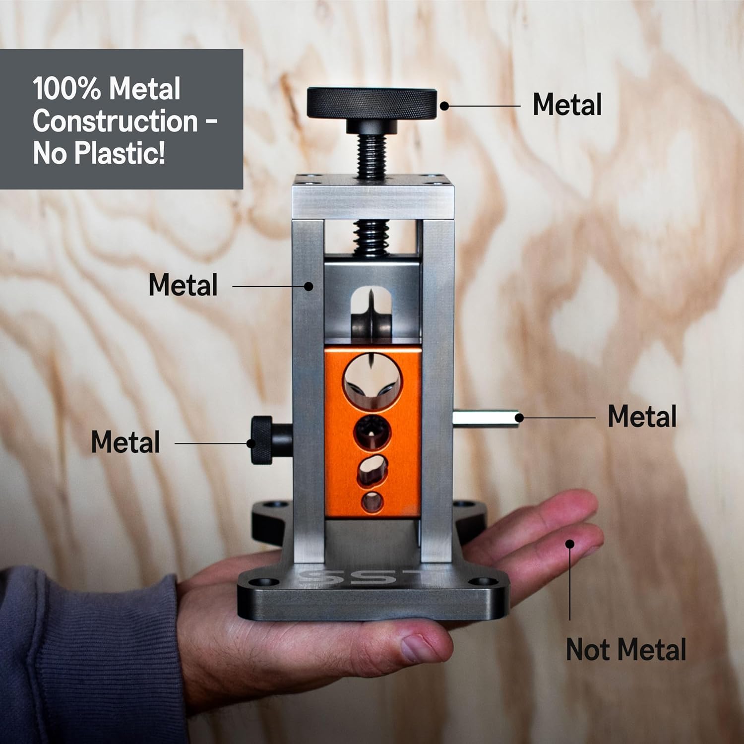 SST - Wire Stripping Machine - Drill-Powered Scrap Wire Stripper - Adjustable Wire Guide & Romex Slot - Strips Copper, Solid, & Stranded Wires — Amazon image 3