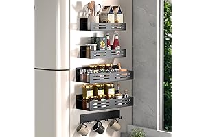 Magnetic Spice Racks Side Door Organizer