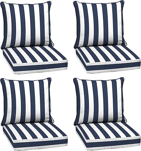 Miniatura 78 de Arden Selections Juego de cojines profundos para exteriores, 24 x 24 pulgadas, resistente al clima, a prueba de lluvia, resistente a la decoloración