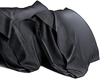 Vista 23 de Juego de 2 fundas de almohada estándar refrescantes, transpirables, frescas, sedosas, suaves, de rayón derivado de tela de bambú, agradable al