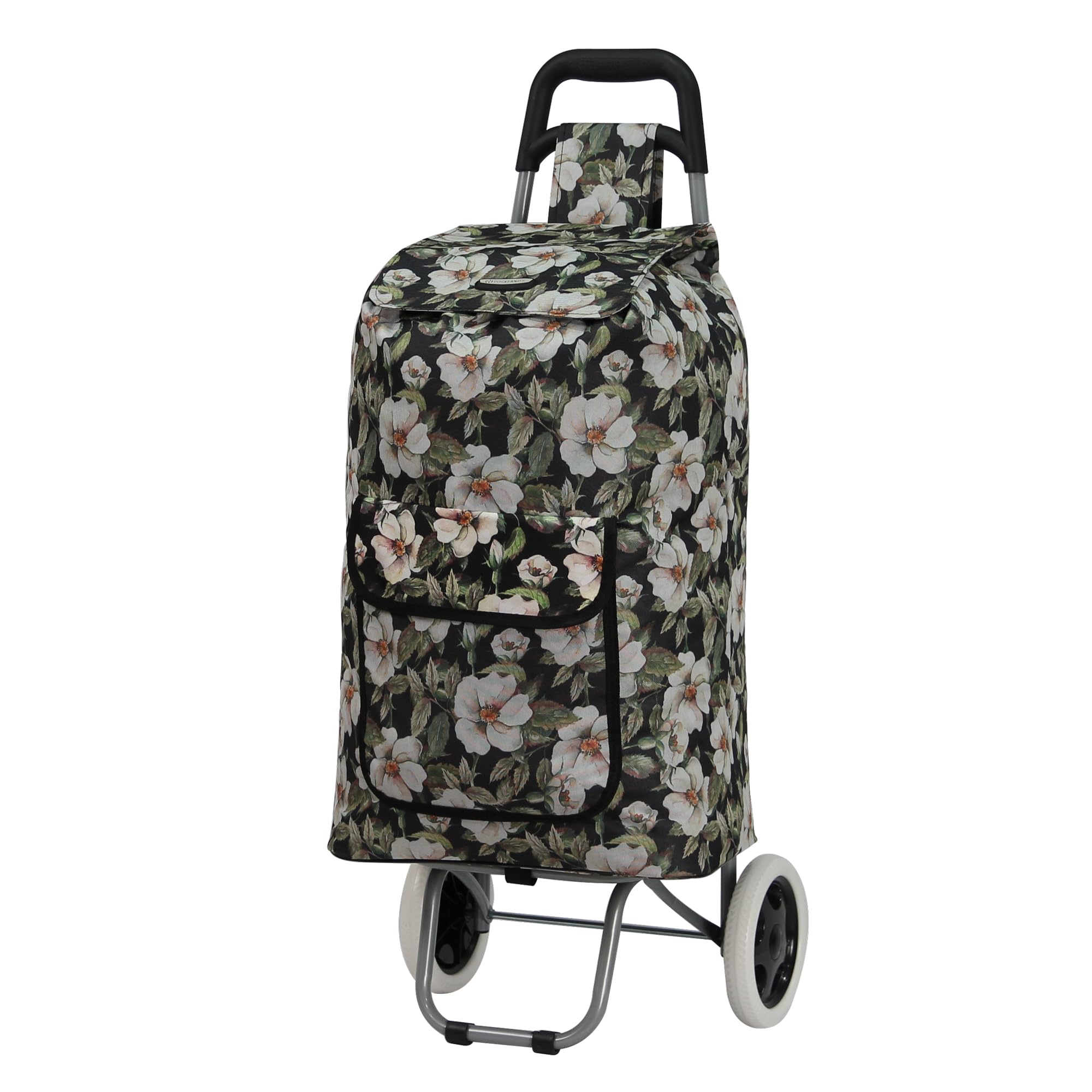 ARIANA Lightweight 2 Wheel Large Shopping Trolley Shopping Cart Grocery Bag Shopper - ST54 (Floral-Light Green)