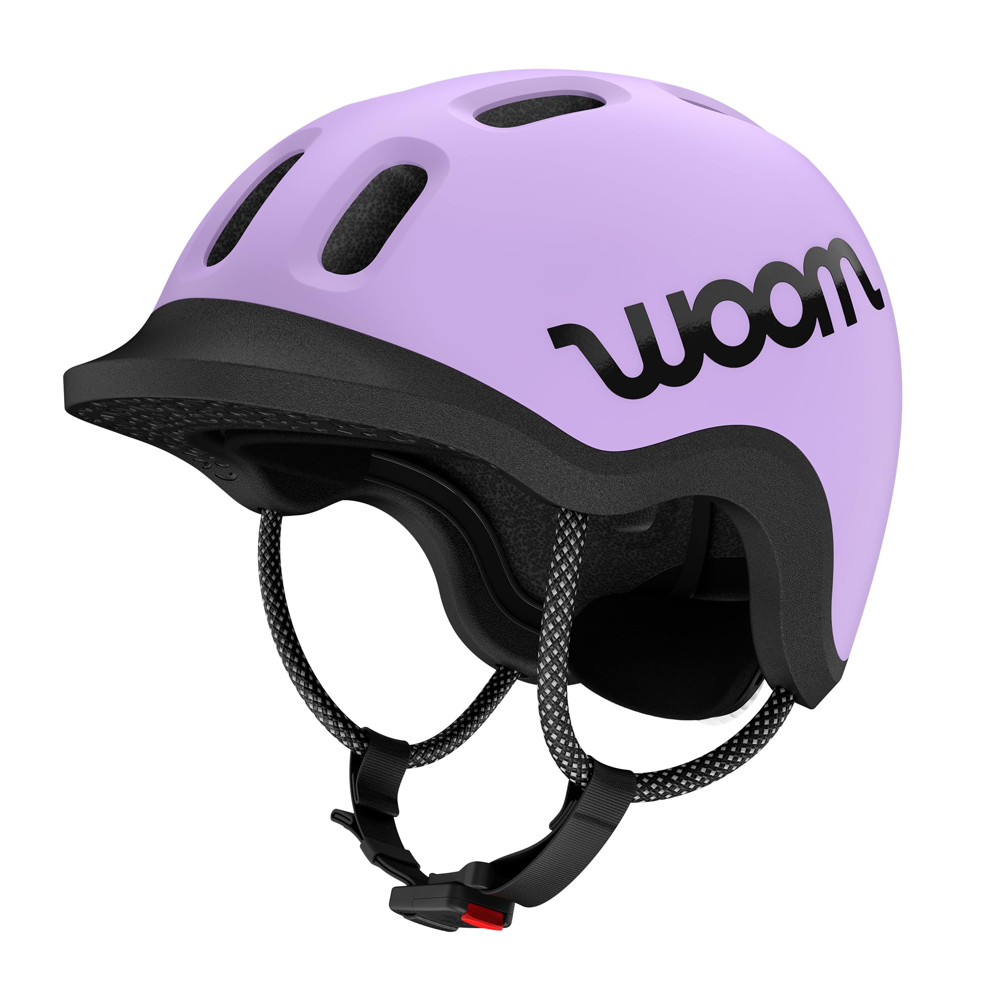 woom Ready Kids' Helmet, Adjustable Pinch-Free Children's Helmet with Reflective Details for Bicycle Riding, Scooting & Roller Skating, for Girls & Boys (Ages 1-14) - Lilac - X-Small