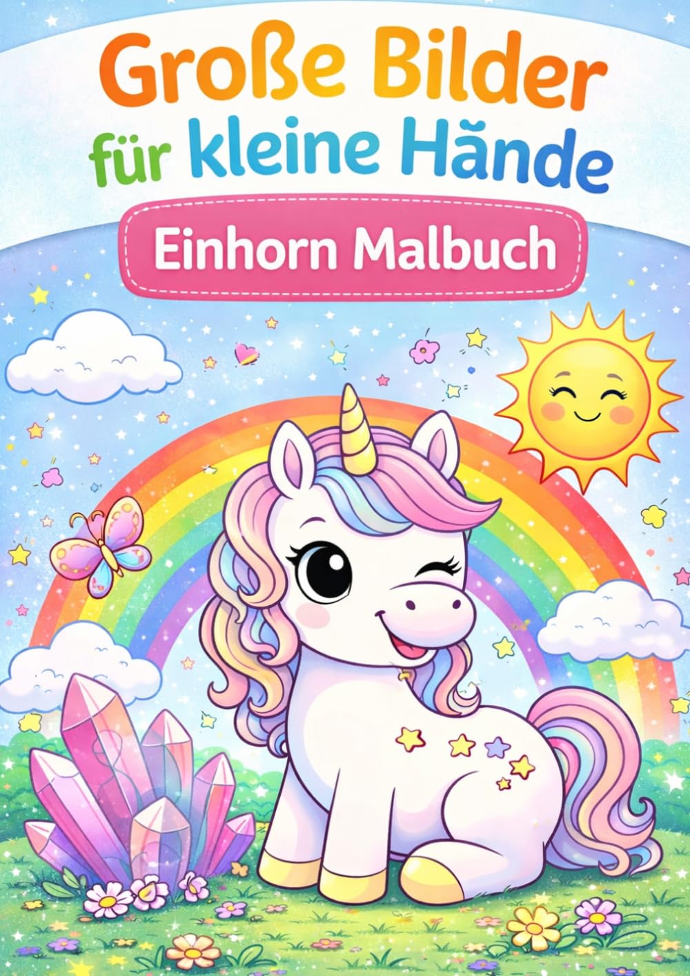 Einhorn Malbuch: Große Bilder für kleine Hände