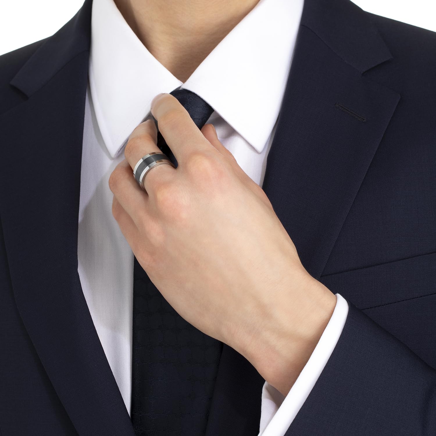 JOOP! Herren Echtschmuck Ring Edelstahl IP Geschenkidee Geburtstag