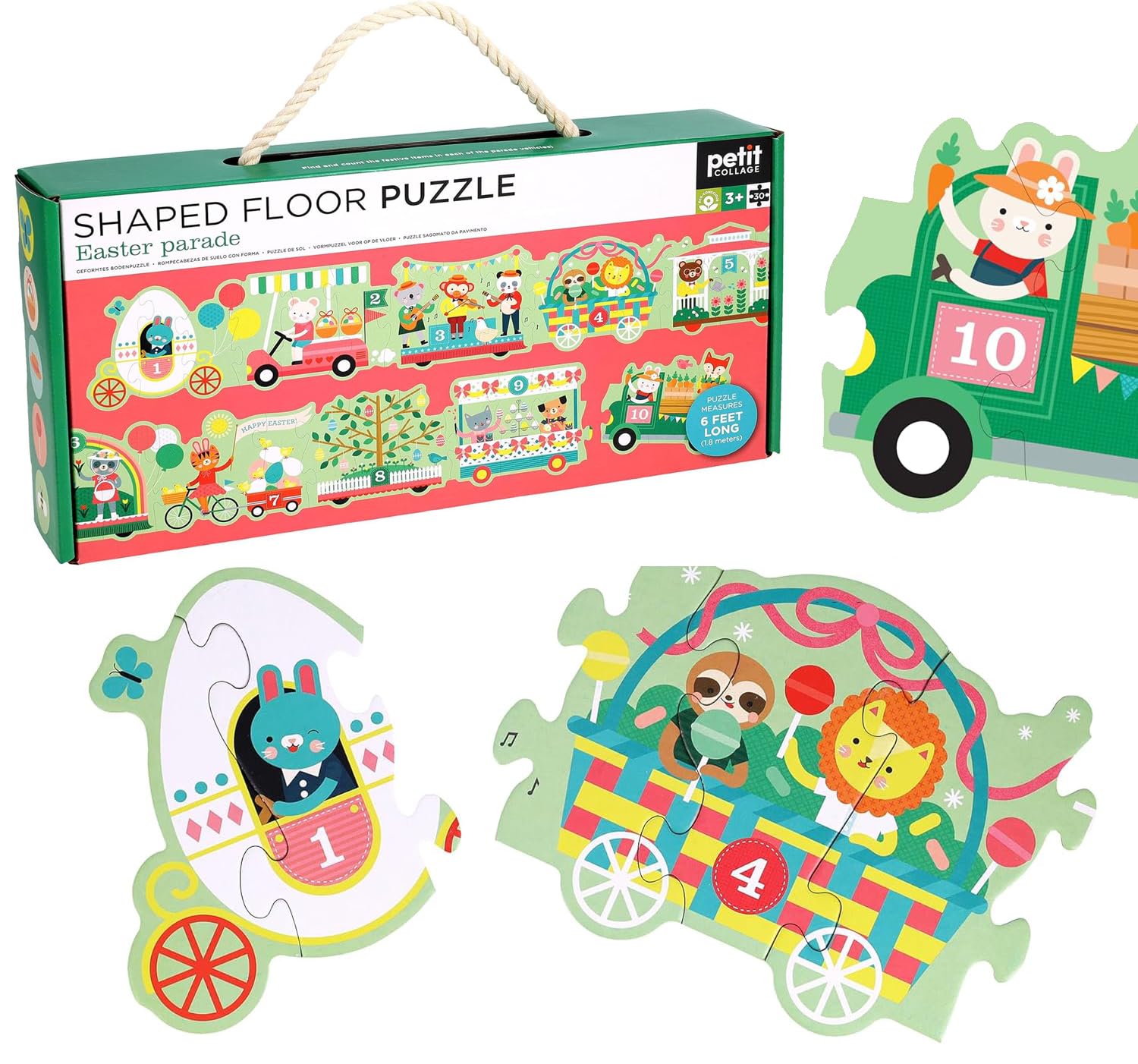 Easter Parade Shaped Floor Puzzle by  Petit Collage - 9781797241623