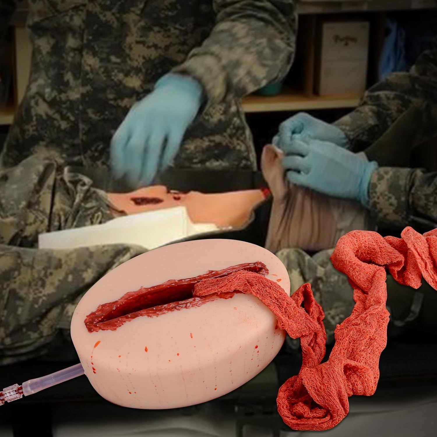 Simula Envoltura De Heridas Y Entrenador De Torniquetes, Modelos De Heridas Para El Cuidado De Heridas, Entrenador De Torniquetes Para Control De Sangre, Para Capacitación En Primeros Auxilios