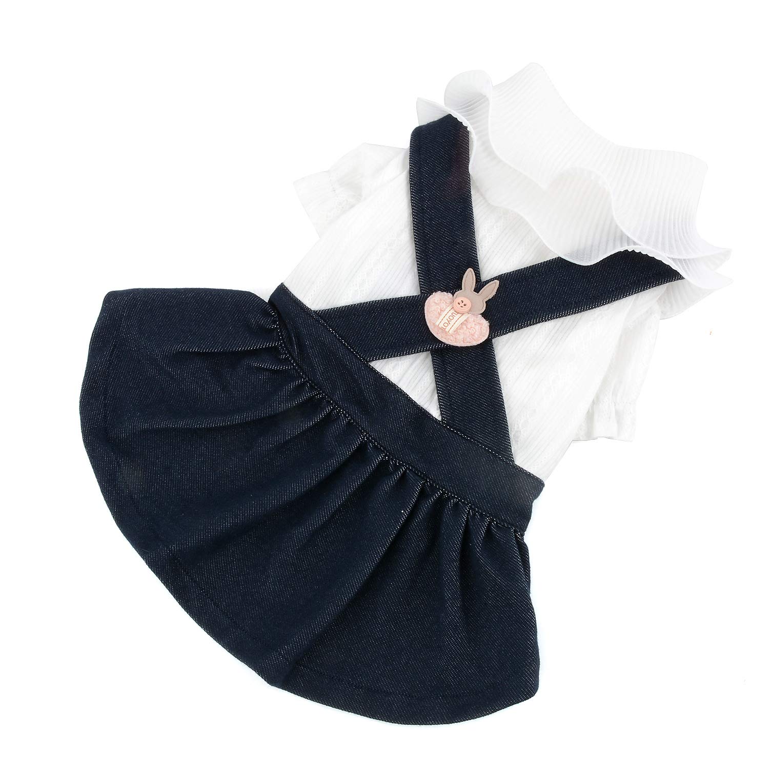 PAIDEFUL Pyjama pour animal domestique de petite taille pour fille et garçon avec joli motif - Pyjama en coton à 4 pattes pour dormir toute l'année