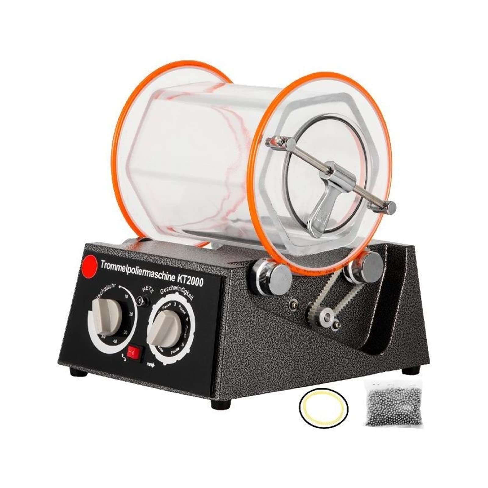 Gqnblvhzupdm Capacity - 5 Kg Kt2000 Kt6808 Mini Rotary Tumbler 1Kg 5Kg Jewelry Barrel Surface Polisher Finishing Tools,High Stability(Capacity - 5 Kg)