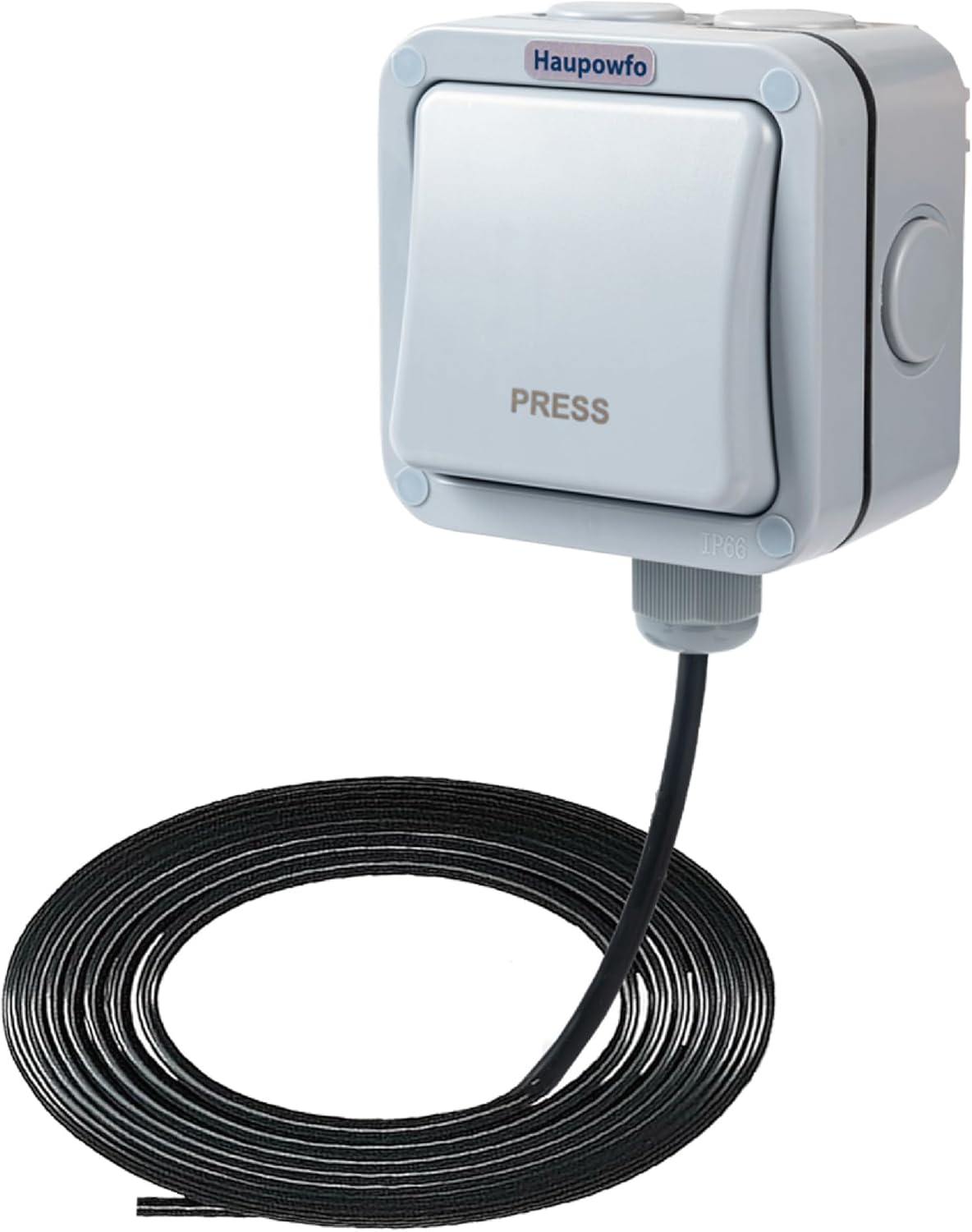 Universal Waterproof Hard Wired Exit Wall Push Button Momentary Switch with 16Ft Cable, Compatible with Mighty Mule Ghost Controls Liftmaster Topens CO-Z JUJIANG ZUMI and More Gate Opener