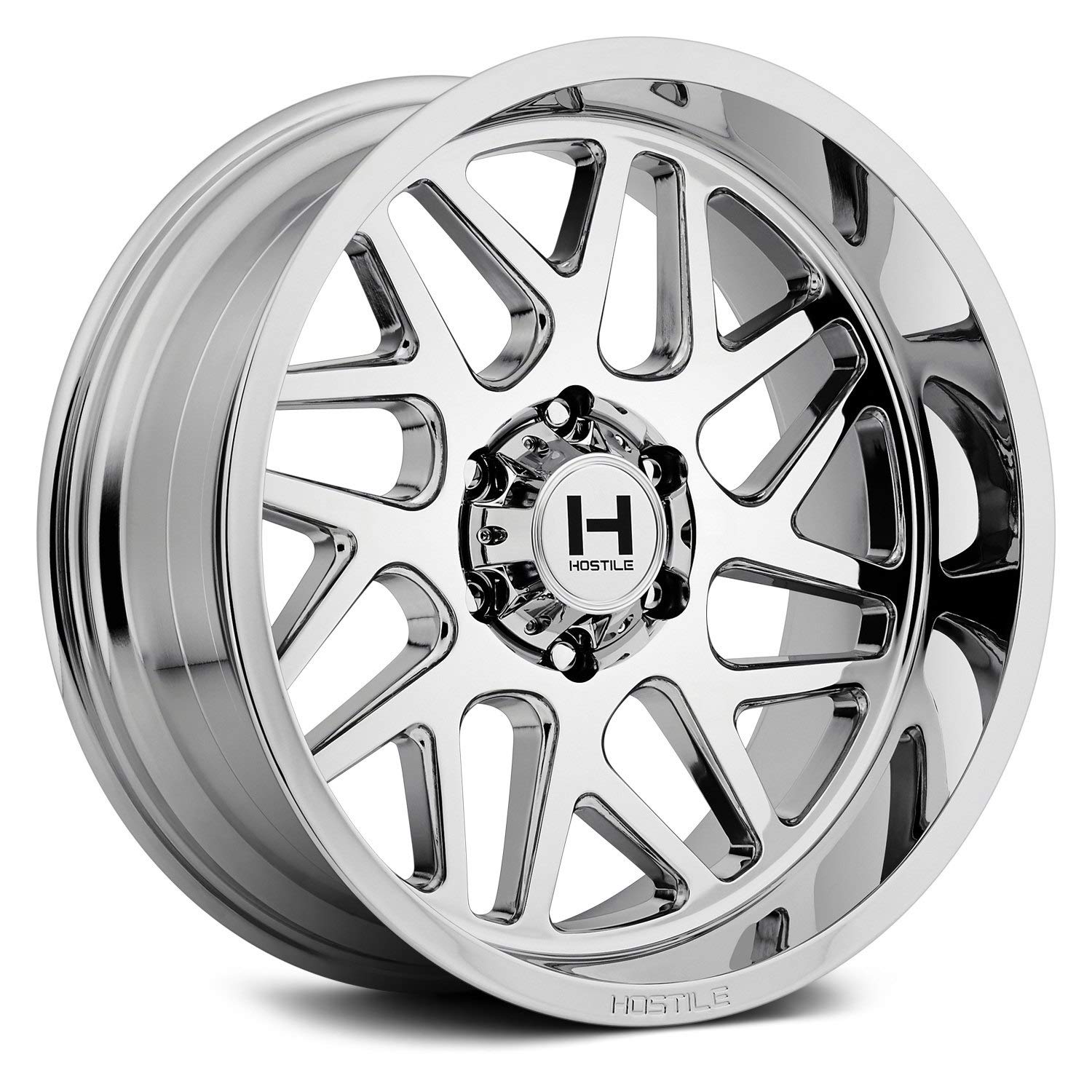 Amazon.com: Hostile H108 Sprocket 20x10 6x135-19mm Chrome Wheel