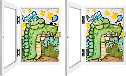 Paquete de 2 Marcos de arte para niños, marco de fotos para obras de arte infantiles, marco de arte infantil con almacenamiento, marcos de arte para