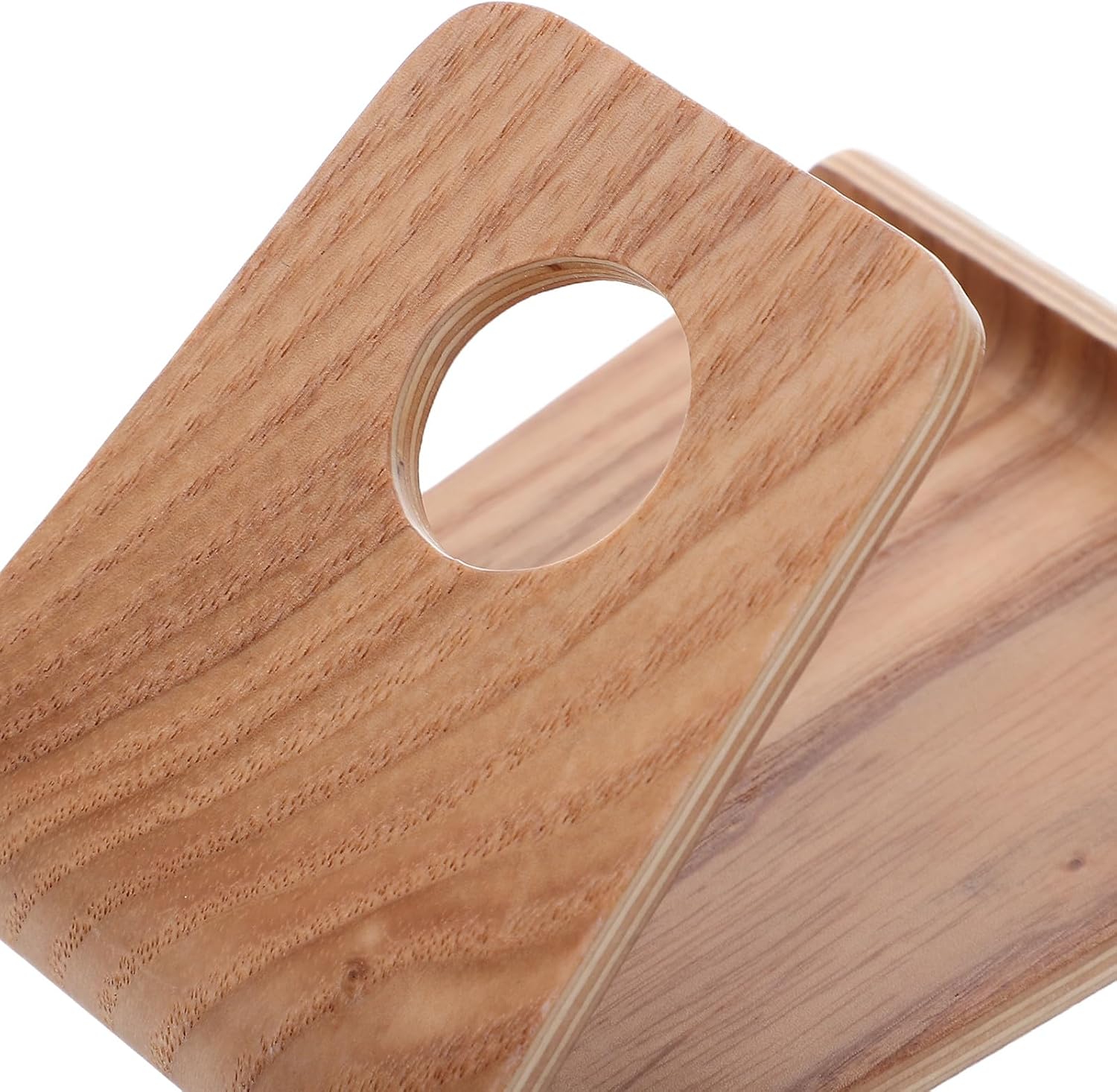 Wooden Cell Phone Holder Xmas Portable Stand for Phones Tablets image 3