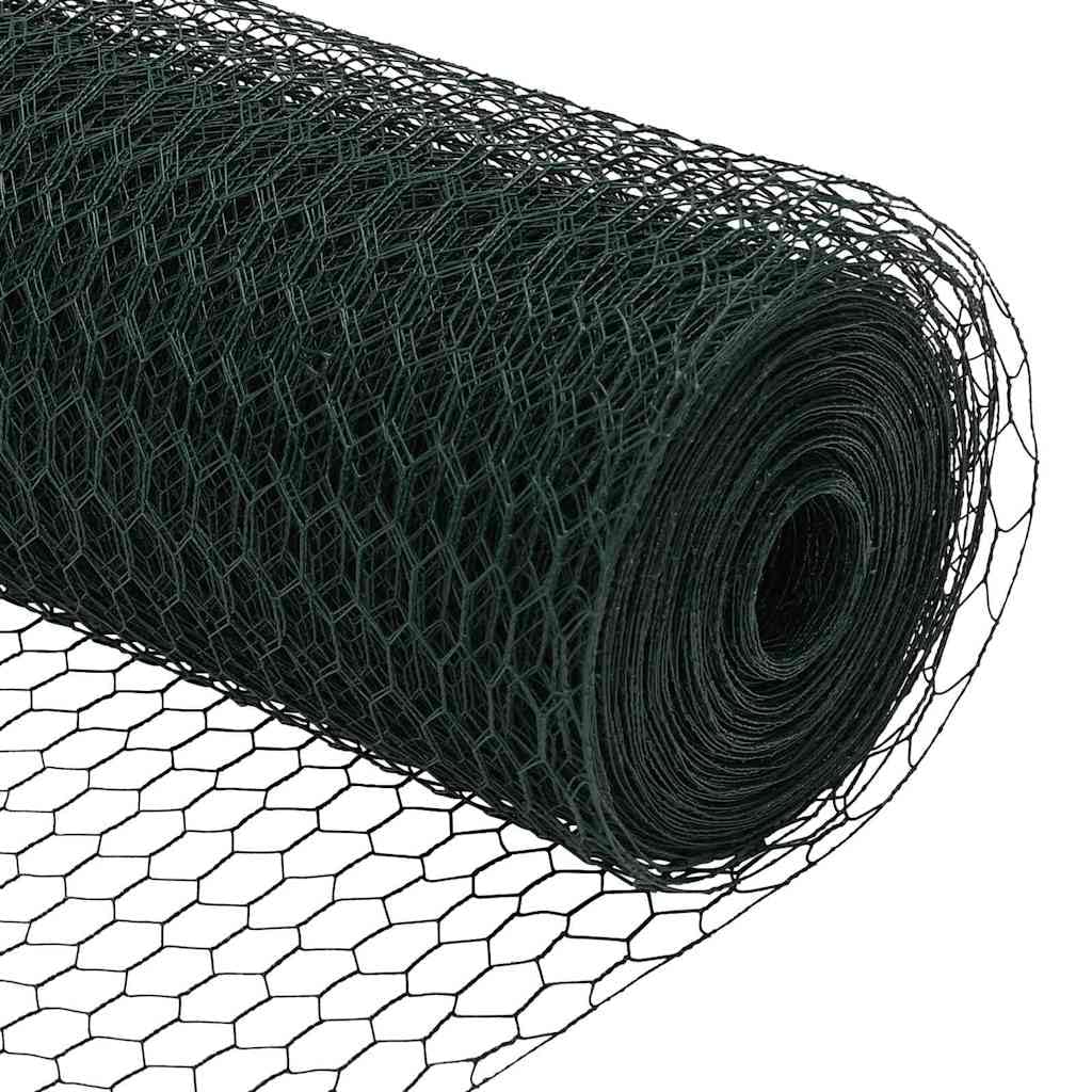 Hexagonzaun Grün aus PVC 1,2 x 50 m, Sichtschutz Zaunelement für Garten und Terrasse, wetterbeständig, blickdicht, als Trennwand und Windschutz für Außenbereich und Vorgarten