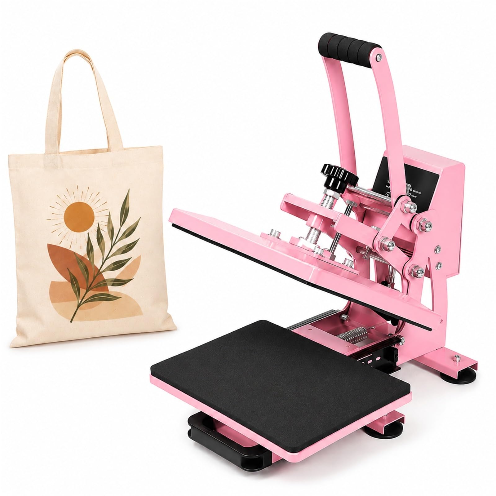 Prensa térmica for camisetas, transferencia por sublimación tipo Clamshell