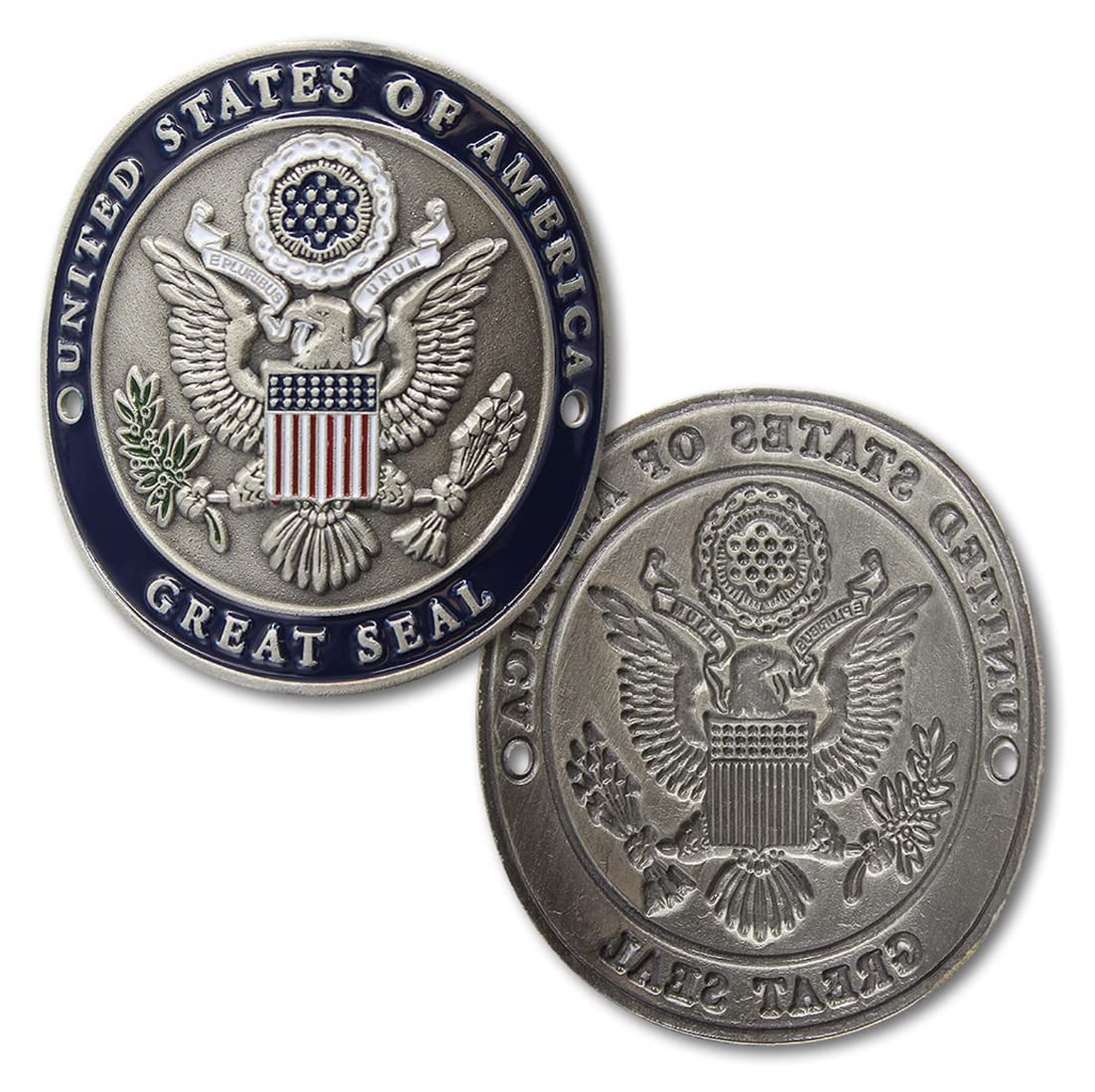 Armed Forces Depot United States of America Great Seal Hiking Stick Medallion