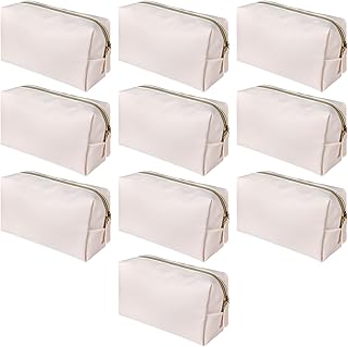 MAQUITA 10 bolsas de maquillaje de piel sinté...