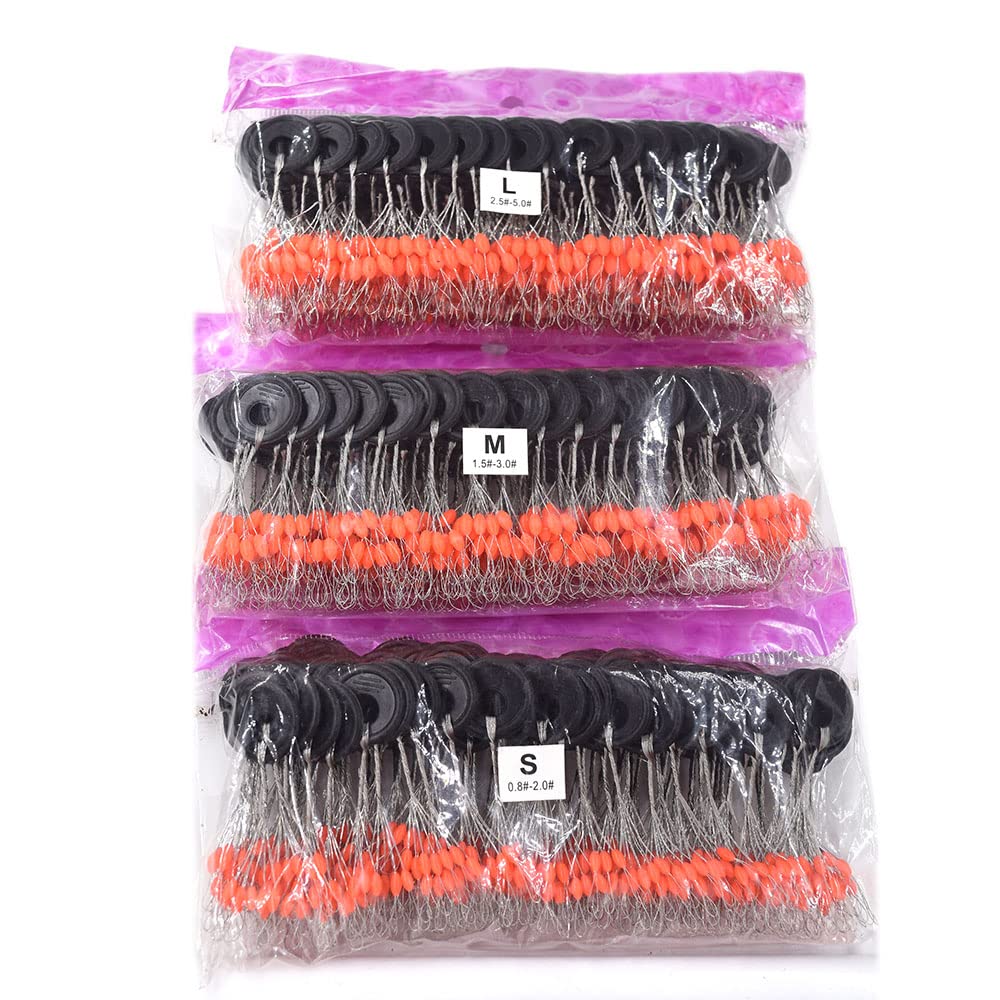 600 tapones de pesca Bobber, 6 en 1, material de silicona suave, topes flotantes para plomos