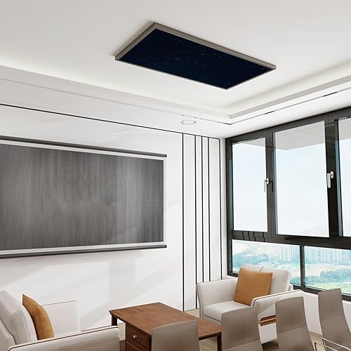 Miniatura 5 de UDXOMZAGK Paquete de 8 cubiertas de luz fluorescente para luces de techo, cubiertas magnéticas de luz nocturna para aula, hogar, oficina, escuela,