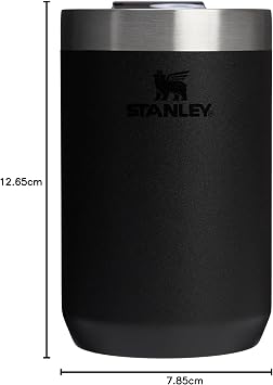 STANLEY Everyday Camp Cup 12 oz | Drink Through Lid | Cup for Coffee, Tea and Drinks | Insulated Stainless Steel | BPA-Free | Black 2.0