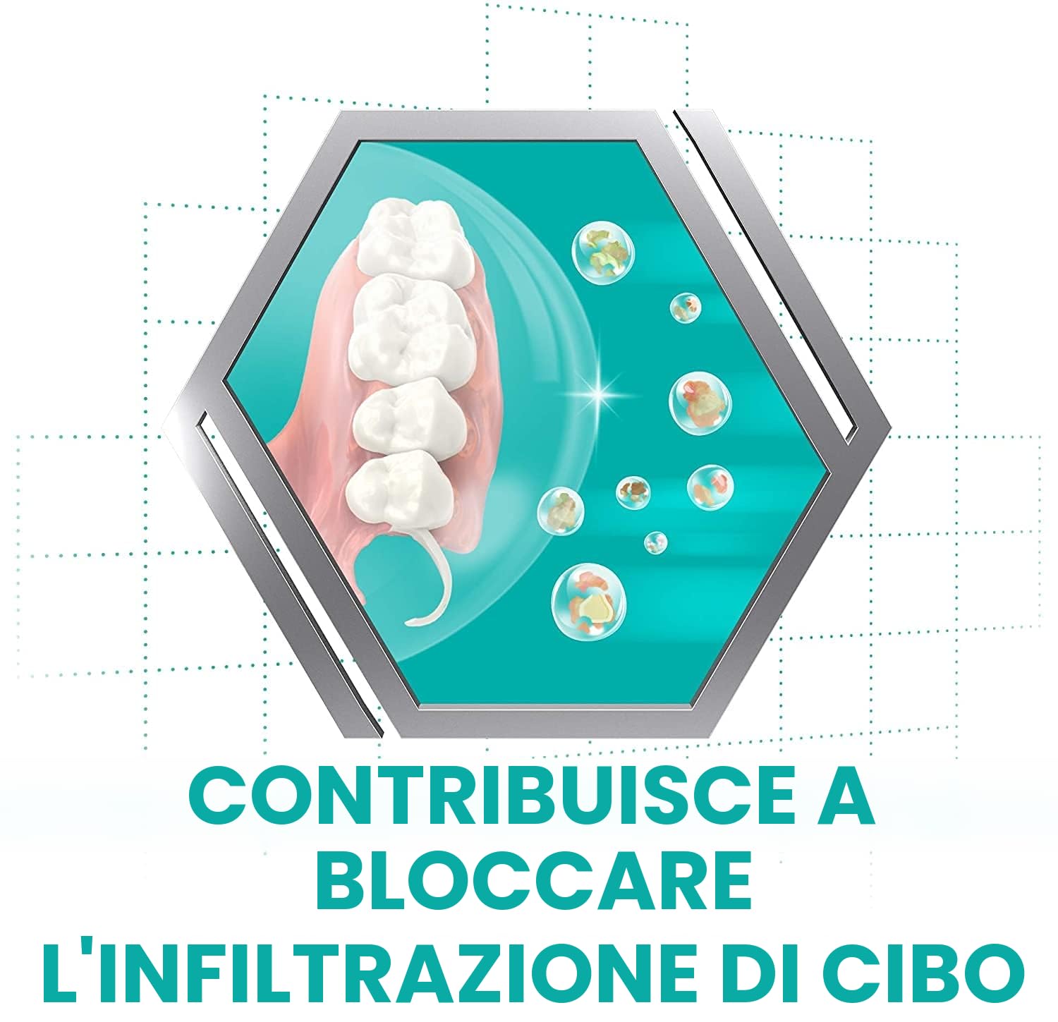 Polident Crema fissativa forte per tutto il giorno, per protesi dentali parziali o complete, confezione da 6 x 40 g