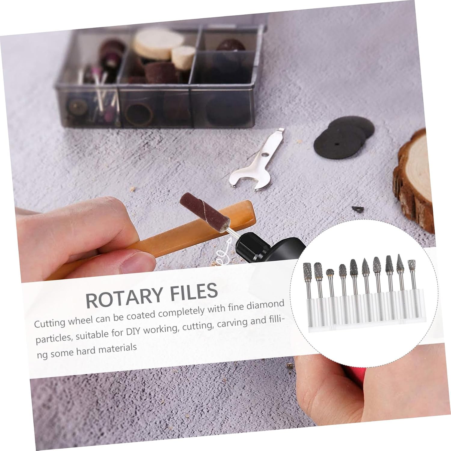 10 Pcs Carving Rotary Files for Die Grinders Stainless Steel