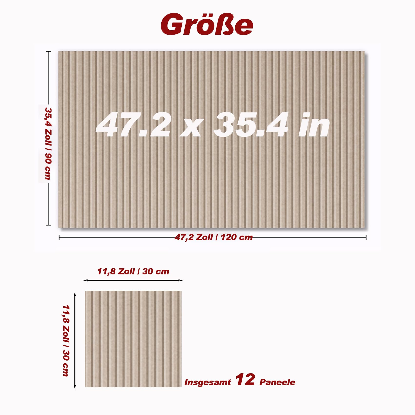 Set van 4 Grote Kurkborden voor aan de Muur, Bulletin Board Set 60x60