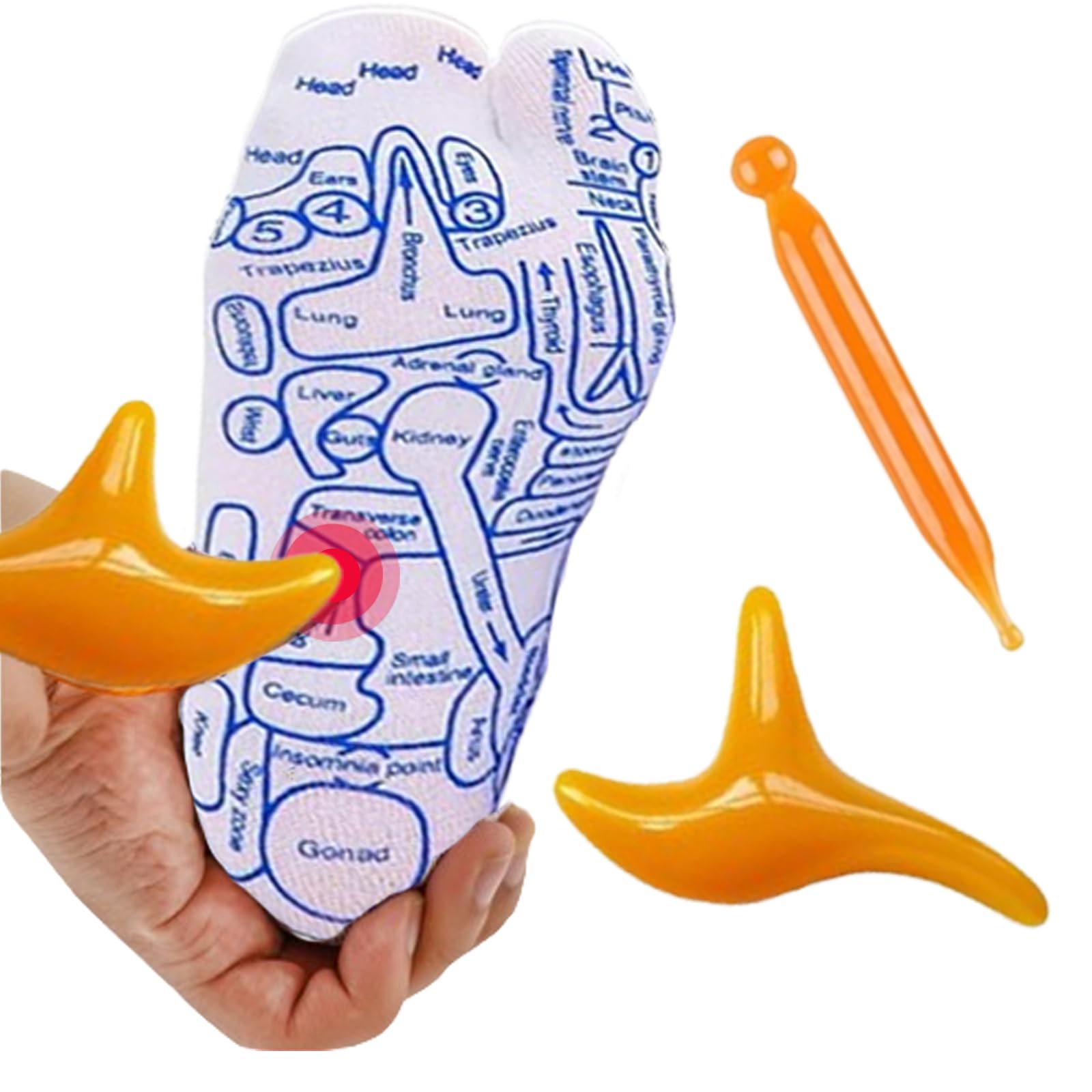 Calzini Riflessologia Plantare Con Bastoncino Massaggio - Per Sollievo Piedi E Relax - Foto 7