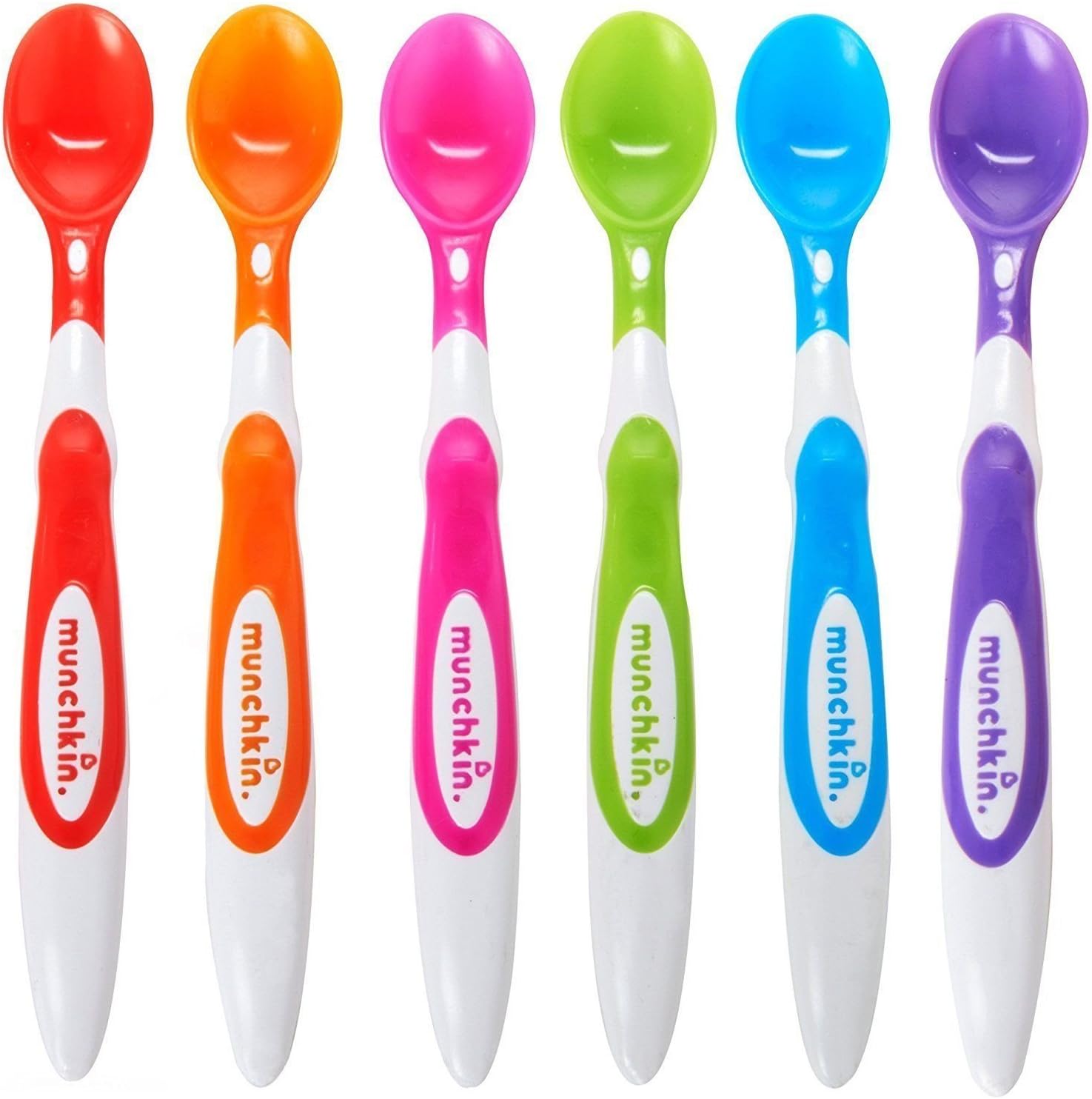 Munchkin Soft Tip Toddler & Baby Spoons, Baby Weaning Spoons Set with