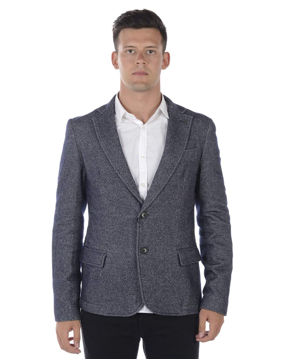 TrussardiJEANS Jacket Uomo 52H000101T000212 BLUE WHITE Size 48