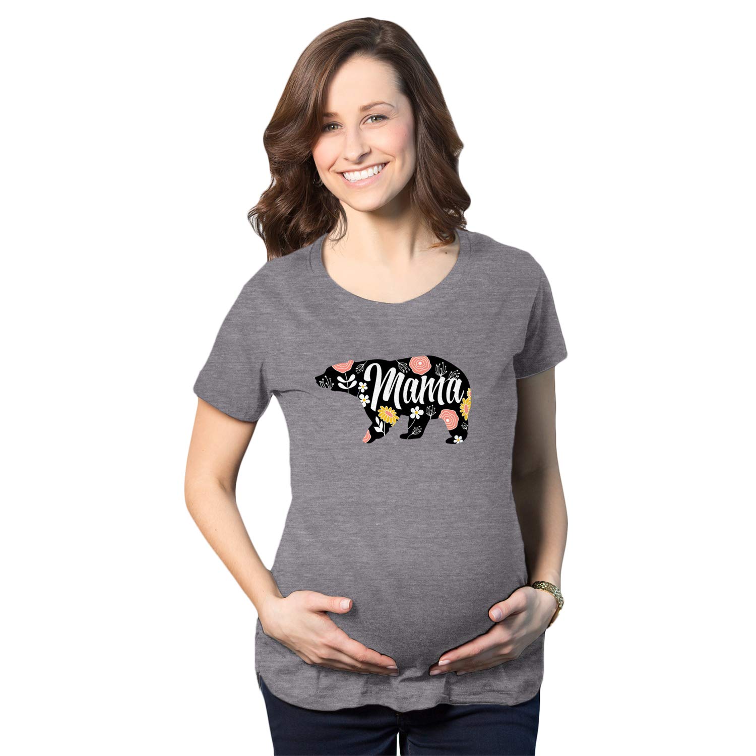 Crazy Dog T-Shirts Maternity Mama Bear Funny Pregnancy Tshirt Novelty Gift Wild Animal Family Tee