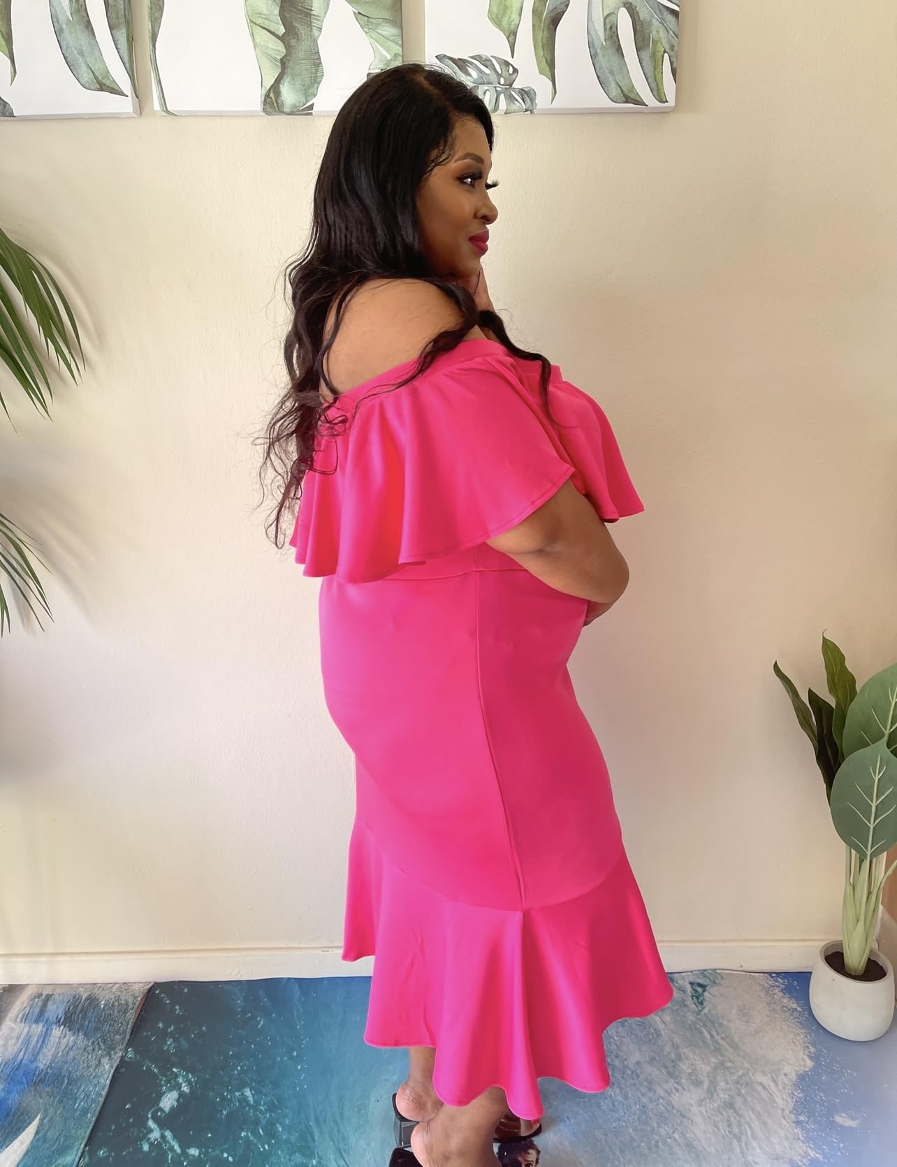 hot pink dress south africa Elegant Pink on ss with Boch Embellishment