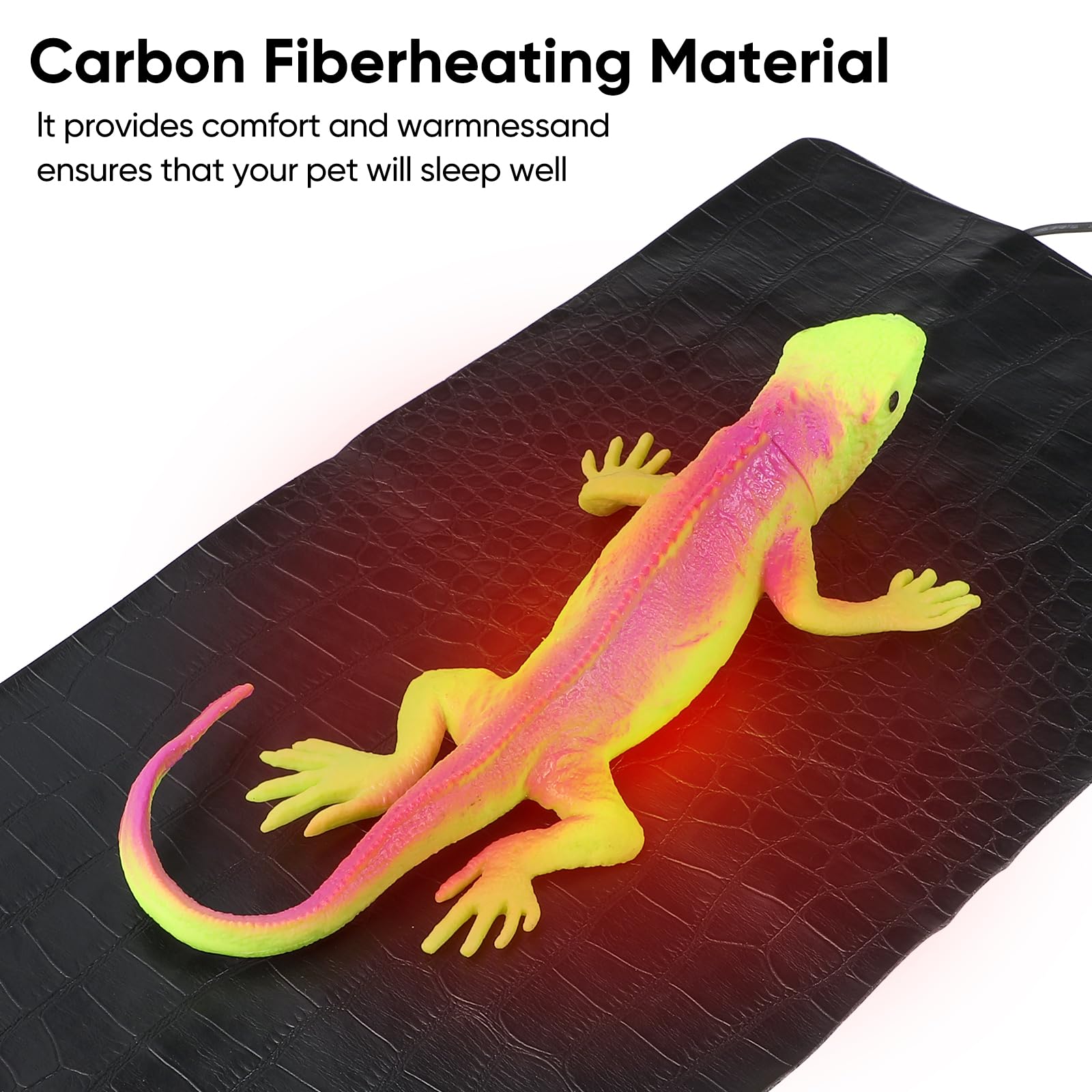 Tappetino Riscaldante USB Per Animali - 3 Marce, Impermeabile - Per Gatti, Cani, Rettili E Piccoli Pets