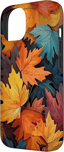 Miniatura 5 de iPhone 11 Hojas coloridas  Tema de otoño y otoño, funda de color de otoño