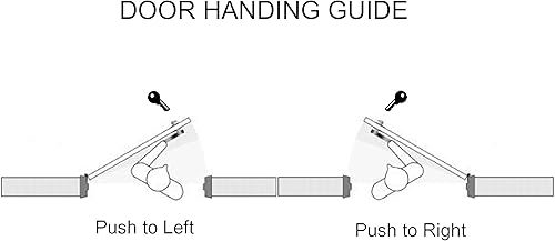 Miniatura 3 de Pacific Doorware Adams Rite Style Latch - Juego de manija de paleta de salida con cilindro y dos llaves (mano izquierda, aluminio, 1 18 pulgadas)