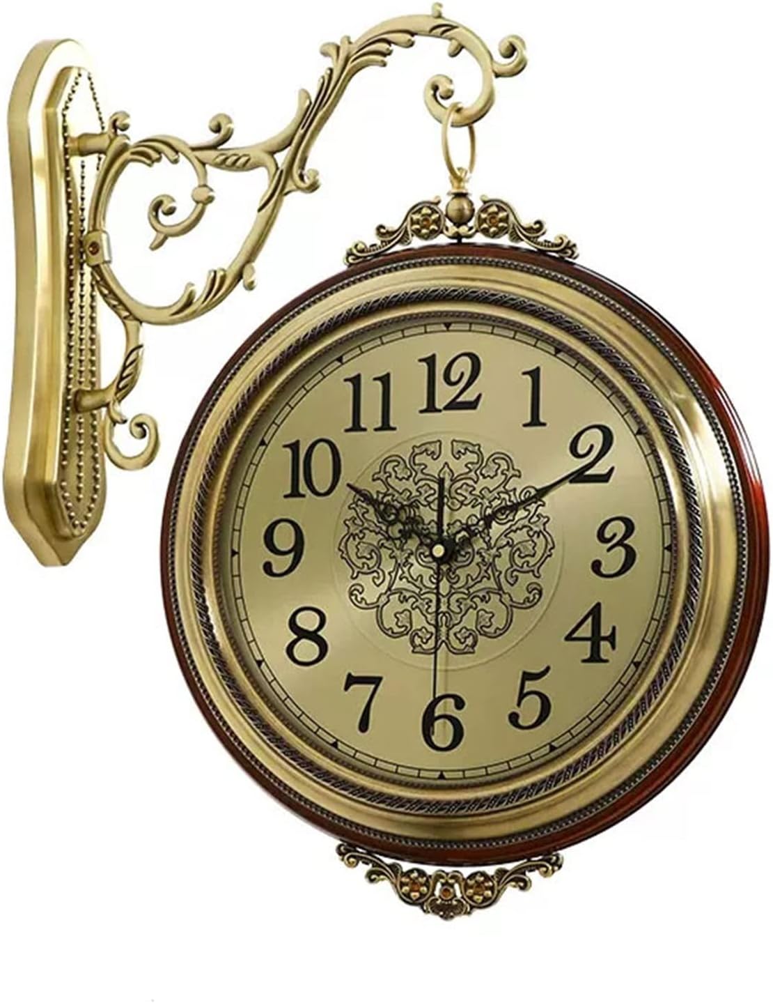 Wall Decor Living Room Retro Wall Clock Round Vintage Wall Clock Retro ...