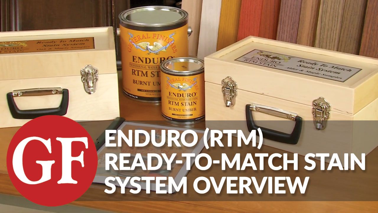 General Finishes Enduro RTM Water Based Wood Stain, 1 Quart