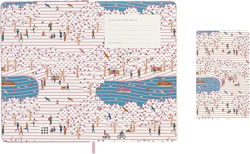 Miniatura 2 de (Moleskine) Moleskin LESU05QP062 Sakura Limited Edition Notebook, Large Size, Width 5.1 x Height 8.3 inches (13 x 21 cm), Plain Bench