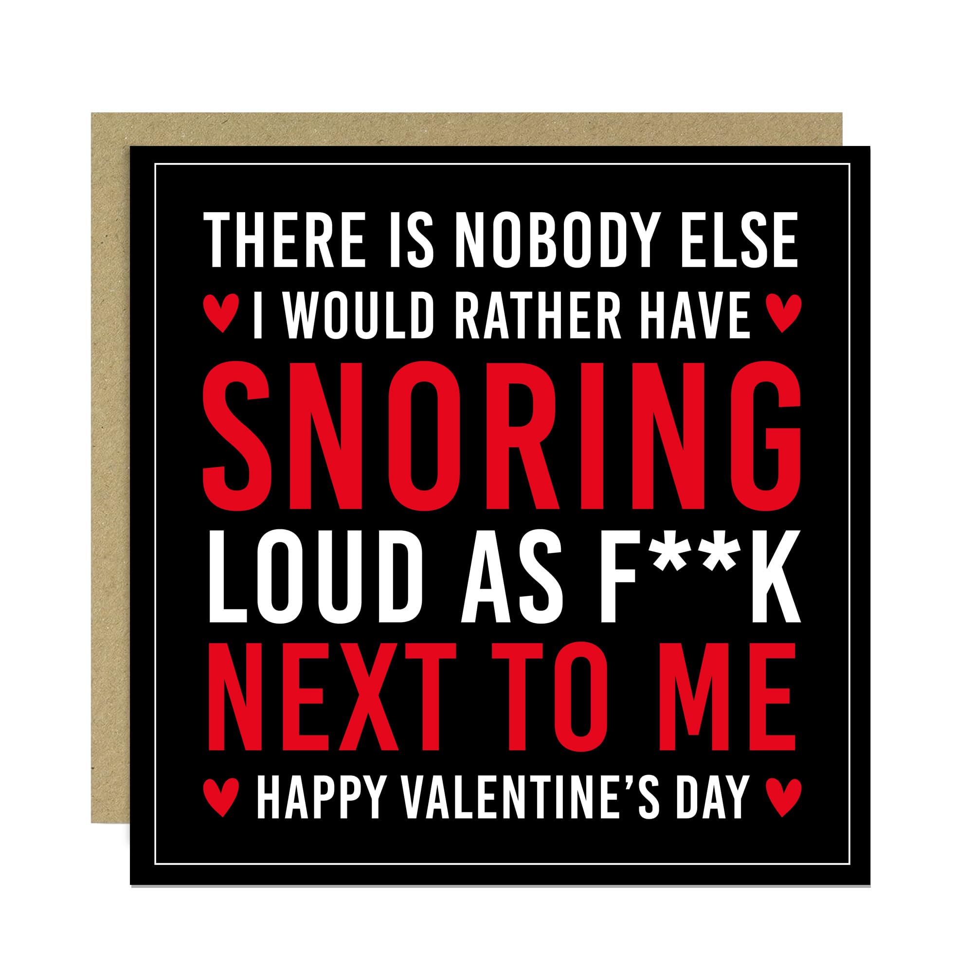 RED OCEAN Funny Valentines Day Card, Rude Card For Husband Boyfriend Wife Girflriend, Valentine's Card For Him Her, With Kraft Envelope, Joke Card