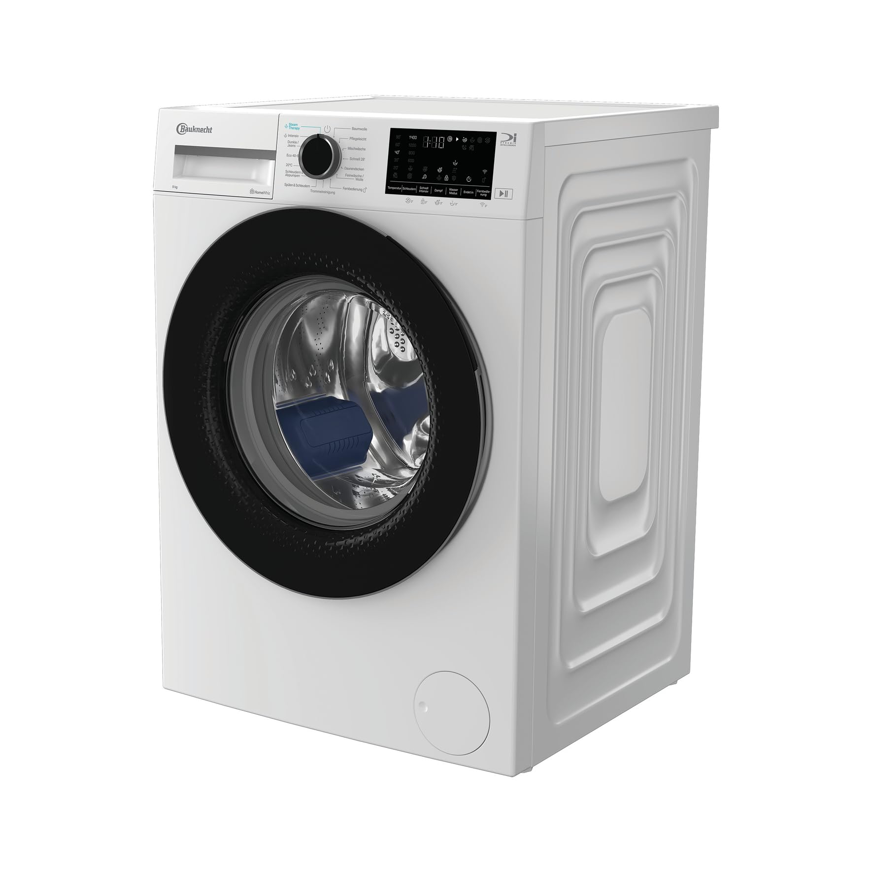 Bauknecht B W 9A30 BS Waschmaschine, 9 kg, 1400 U/min, Frontlader, Steam Therapy & Steam Technologie, Adaptive Wash, ColdWash, HomeWhiz, Energy Saver, leiser Inverter-Motor, Weiß