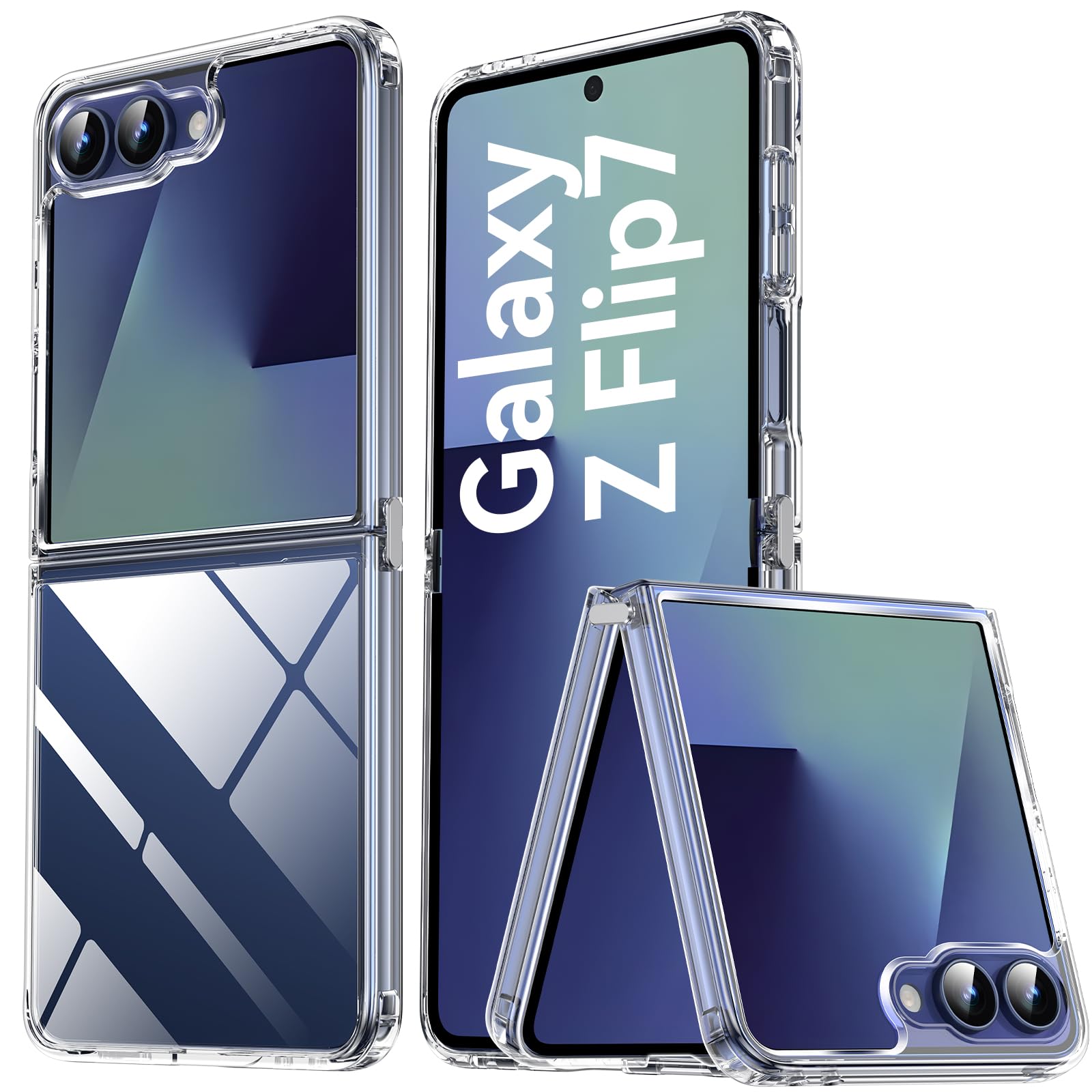 Qasyfanc Handyhülle Kompatibel mit iPhone 11, Hülle mit Kameraschutz und 2 Stück Schutzfolie, Hard PC Nie Vergilbung Case Transparent Militärschutz Kratzfest Fallschutz Schutzhülle, Klar