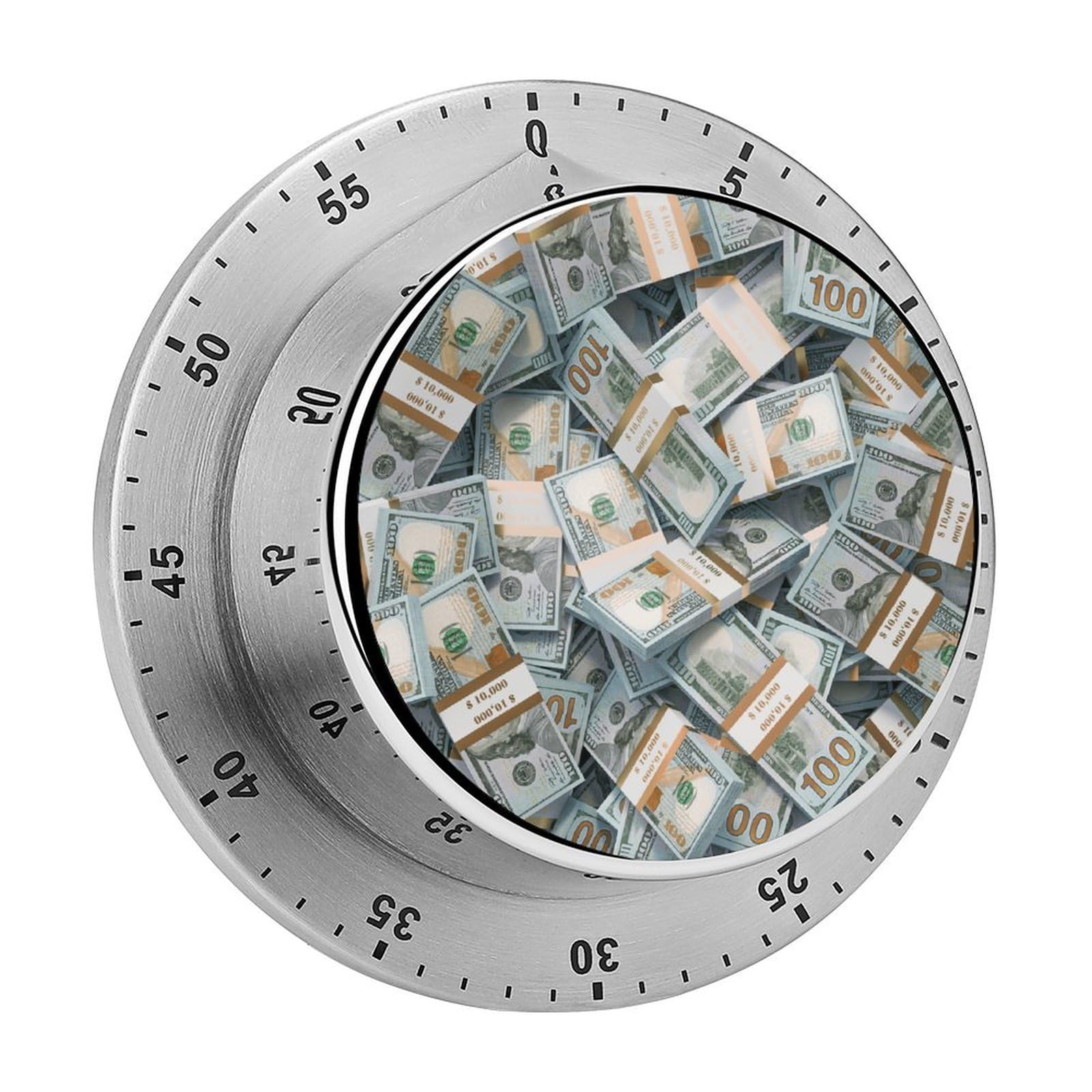 Money American Bill Dollar Circular Rotating Timer, Suitable for Kitchen and Bedroom