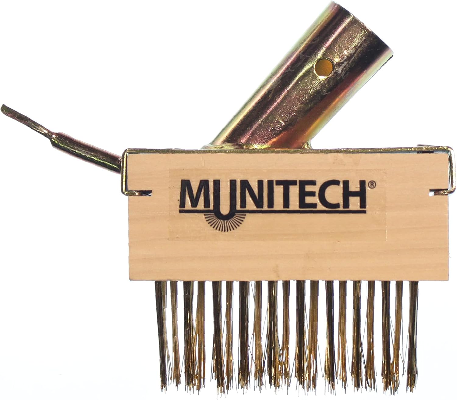 MUNITECH Garden Patio Weed Brush/Tool Heavy Duty Angled Steel Wire