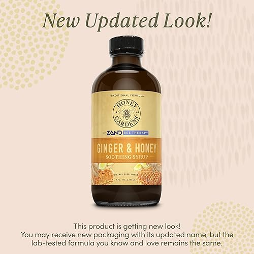 Miniatura 2 de Honey Gardens Jarabe de jengibre (Btl-Glass)  8oz